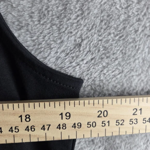 Coldwater Creek Black Lace Hem Women's Top - Picture 3 of 7